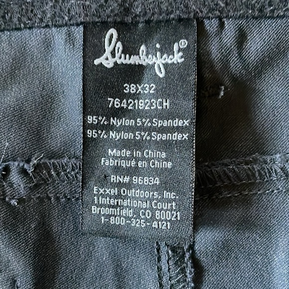 Slumberjack Outdoor Anywhere Hiking Pant Charcoal Rain Repellent Mens Size 38x32 - Picture 13 of 16